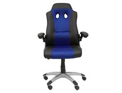 Silla gaming Talave similpiel negro y azul
