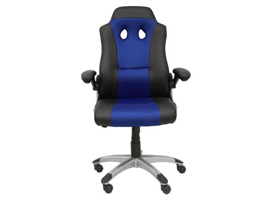 Silla gaming Talave similpiel negro y azul