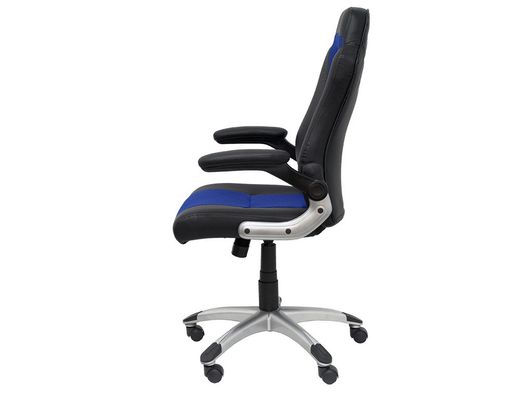 Silla gaming Talave similpiel negro y azul
