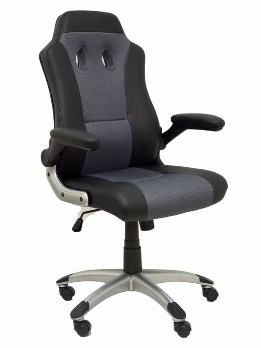 Silla gaming Talave similpiel negro y gris