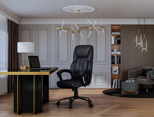 Silla q-connect direccion bolz ano simil piel base metalica alt max 1260 anc 650 prof 730 mm ruedas premium color negro