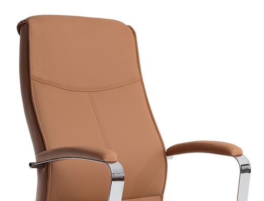 Silla q-connect direccion mode na simil piel base metalica alt max 1210 anc 630 prof 650 mm ruedas premium color crema