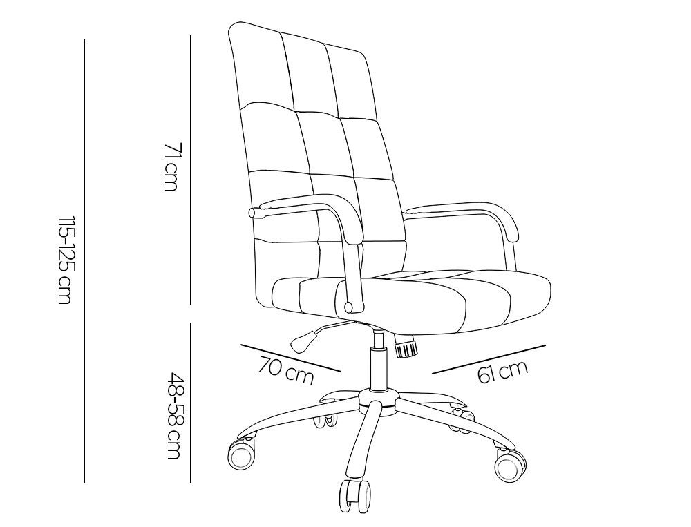 Silla q-connect direccion piav e simil piel base metalica alt max 1250 anc 610 prof 700 mm ruedas premium color blanco