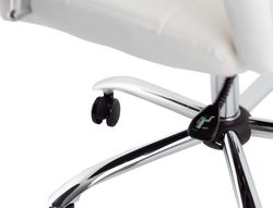 Silla q-connect direccion piav e simil piel base metalica alt max 1250 anc 610 prof 700 mm ruedas premium color blanco