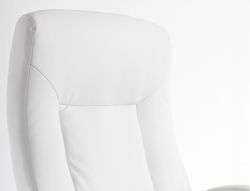 Silla q-connect direccion vero na simil piel base metalica alt max 1210 anc 650 prof 730 mm ruedas premium color blanco