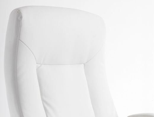 Silla q-connect direccion vero na simil piel base metalica alt max 1210 anc 650 prof 730 mm ruedas premium color blanco