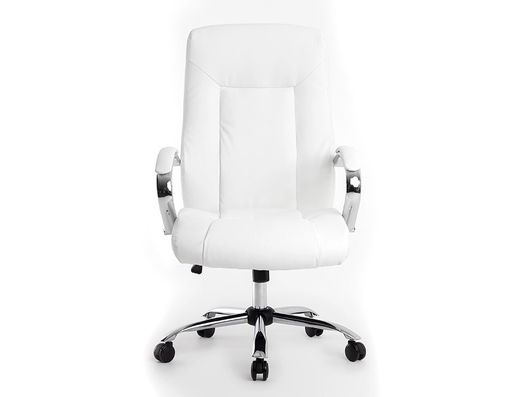 Silla q-connect direccion vero na simil piel base metalica alt max 1210 anc 650 prof 730 mm ruedas premium color blanco