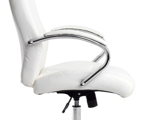 Silla q-connect direccion vero na simil piel base metalica alt max 1210 anc 650 prof 730 mm ruedas premium color blanco