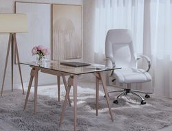 Silla q-connect direccion vero na simil piel base metalica alt max 1210 anc 650 prof 730 mm ruedas premium color blanco