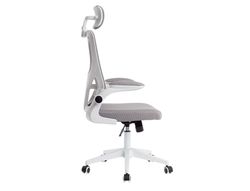 Silla q-connect ergonomica pal ermo malla base nylon alt max 1300 anc 610 prof 600 ruedas premium color blanco gris
