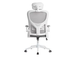 Silla q-connect ergonomica pal ermo malla base nylon alt max 1300 anc 610 prof 600 ruedas premium color blanco gris