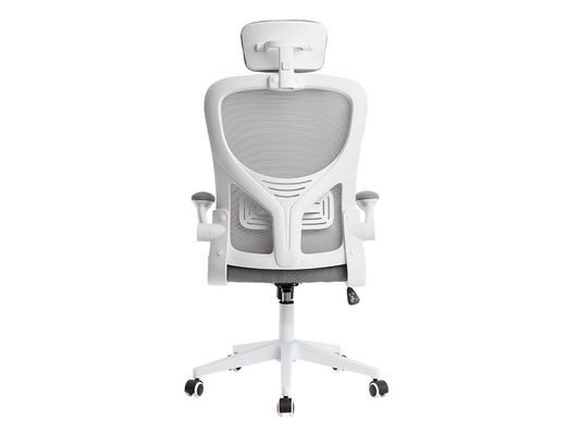 Silla q-connect ergonomica pal ermo malla base nylon alt max 1300 anc 610 prof 600 ruedas premium color blanco gris