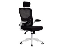 Silla q-connect ergonomica pal ermo malla base nylon alt max 1300 anc 610 prof 600 ruedas premium color blanco negro
