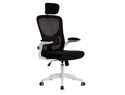 Silla q-connect ergonomica pal ermo malla base nylon alt max 1300 anc 610 prof 600 ruedas premium color blanco negro