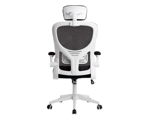 Silla q-connect ergonomica pal ermo malla base nylon alt max 1300 anc 610 prof 600 ruedas premium color blanco negro