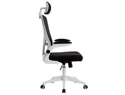 Silla q-connect ergonomica pal ermo malla base nylon alt max 1300 anc 610 prof 600 ruedas premium color blanco negro