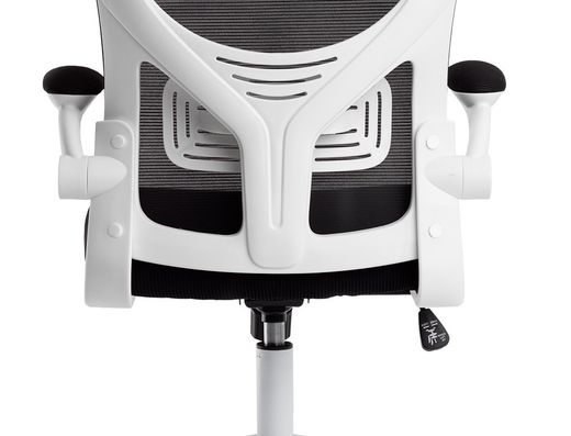 Silla q-connect ergonomica pal ermo malla base nylon alt max 1300 anc 610 prof 600 ruedas premium color blanco negro