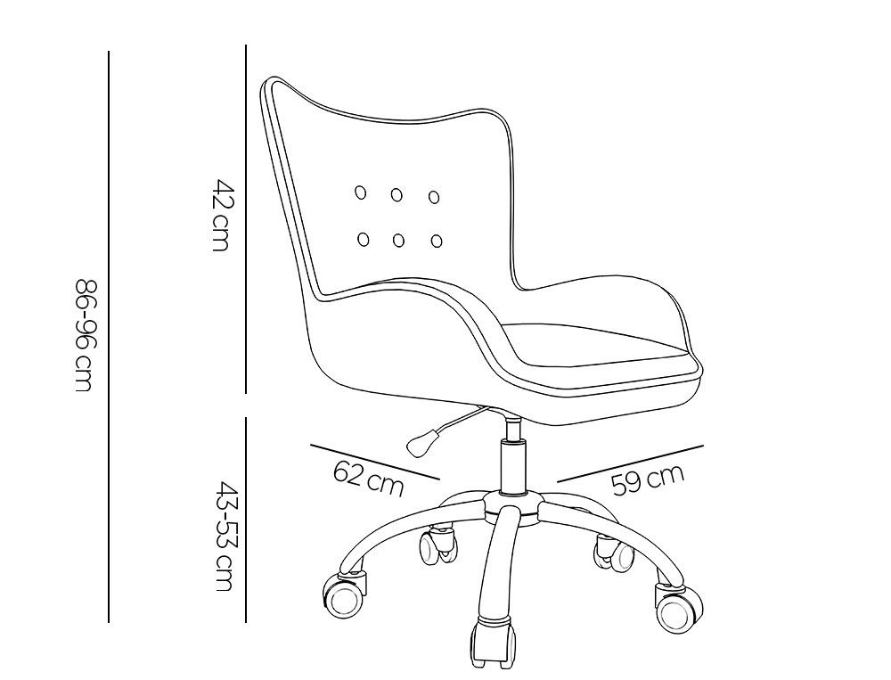 Silla q-connect escritorio mes sina base metalica alt max 960 anc 570 prof 620 ruedas premium color gris