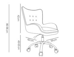 Silla q-connect escritorio mes sina base metalica alt max 960 anc 570 prof 620 ruedas premium color gris