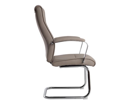 Silla q-connect escritorio mod ena simil piel base metalica alt max 1050 anc 630 prof 650 color gris