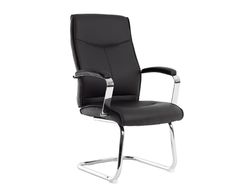 Silla q-connect escritorio mod ena simil piel base metalica alt max 1050 anc 630 prof 650 color negro
