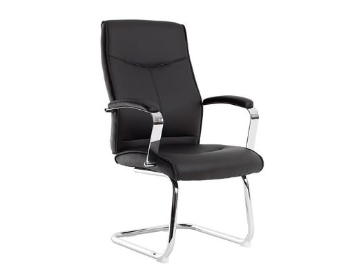 Silla q-connect escritorio mod ena simil piel base metalica alt max 1050 anc 630 prof 650 color negro