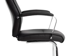 Silla q-connect escritorio mod ena simil piel base metalica alt max 1050 anc 630 prof 650 color negro