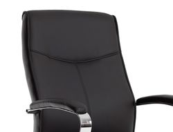 Silla q-connect escritorio mod ena simil piel base metalica alt max 1050 anc 630 prof 650 color negro