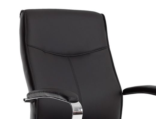 Silla q-connect escritorio mod ena simil piel base metalica alt max 1050 anc 630 prof 650 color negro