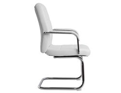 Silla q-connect escritorio pia ve simil piel base metalica alt max 1050 anc 610 prof 680 color blanco