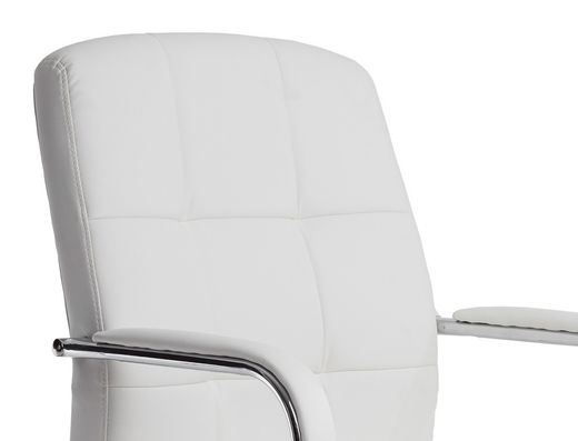 Silla q-connect escritorio pia ve simil piel base metalica alt max 1050 anc 610 prof 680 color blanco