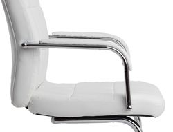 Silla q-connect escritorio pia ve simil piel base metalica alt max 1050 anc 610 prof 680 color blanco