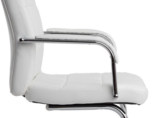 Silla q-connect escritorio pia ve simil piel base metalica alt max 1050 anc 610 prof 680 color blanco