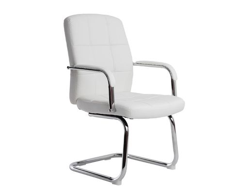 Silla q-connect escritorio pia ve simil piel base metalica alt max 1050 anc 610 prof 680 color blanco