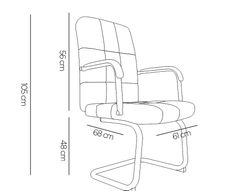 Silla q-connect escritorio pia ve simil piel base metalica alt max 1050 anc 610 prof 680 color negro