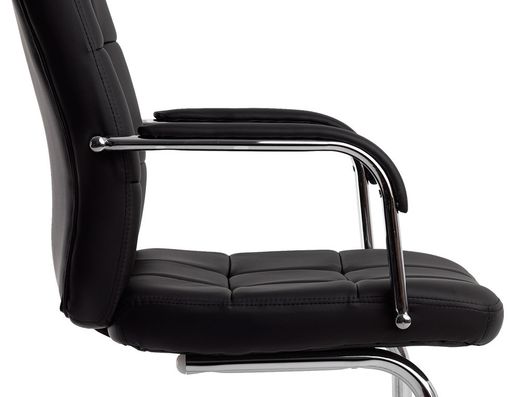 Silla q-connect escritorio pia ve simil piel base metalica alt max 1050 anc 610 prof 680 color negro