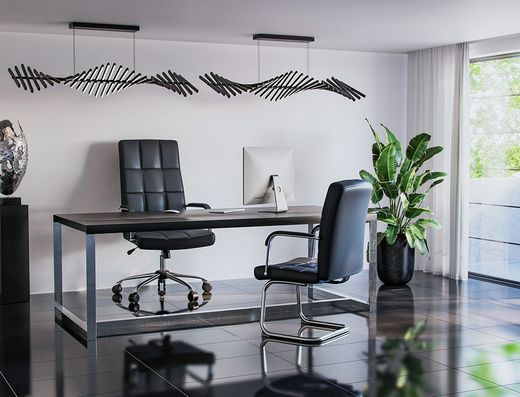 Silla q-connect escritorio pia ve simil piel base metalica alt max 1050 anc 610 prof 680 color negro