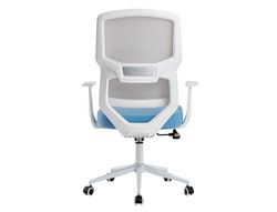 Silla q-connect oficina lucca malla base metalica alt max 1090 anc 700 prof 650 ruedas premium color blanco gris azul
