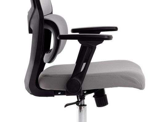 Silla q-connect oficina lucca malla base metalica alt max 1090 anc 700 prof 650 ruedas premium color negro gris