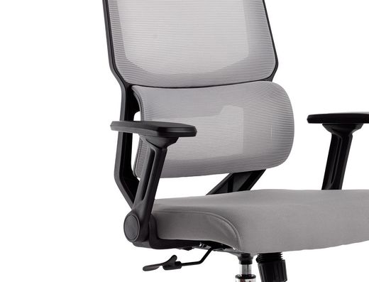 Silla q-connect oficina lucca malla base metalica alt max 1090 anc 700 prof 650 ruedas premium color negro gris