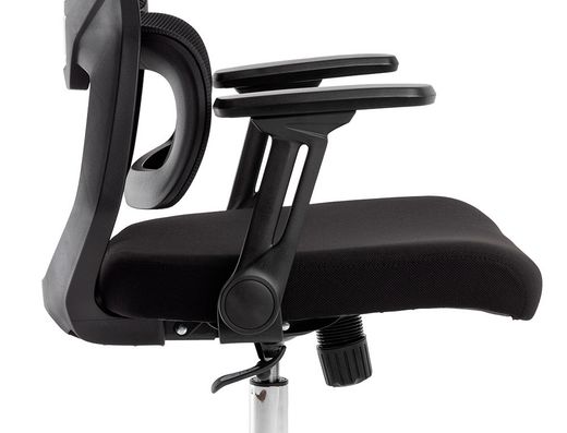 Silla q-connect oficina lucca malla base metalica alt max 1090 anc 700 prof 650 ruedas premium color negro