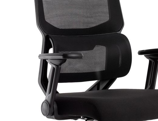 Silla q-connect oficina lucca malla base metalica alt max 1090 anc 700 prof 650 ruedas premium color negro