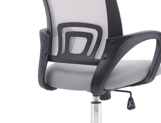 Silla q-connect oficina siena malla base metalica alt max 1000 anc 560 prof 570 ruedas premium color blanco gris