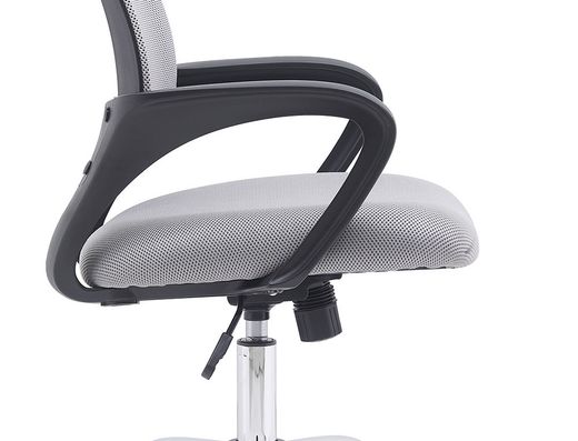 Silla q-connect oficina siena malla base metalica alt max 1000 anc 560 prof 570 ruedas premium color blanco gris