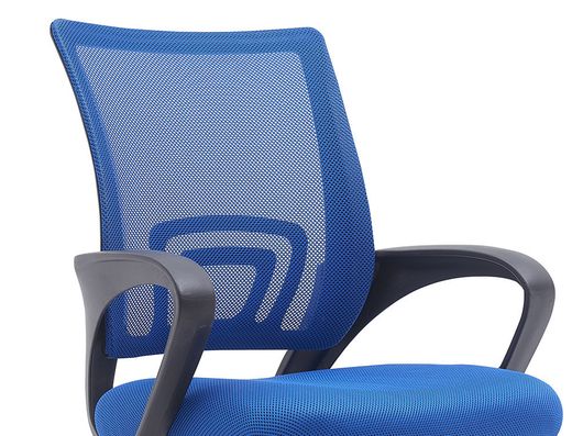 Silla q-connect oficina siena malla base metalica alt max 1000 anc 560 prof 570 ruedas premium color negro azul