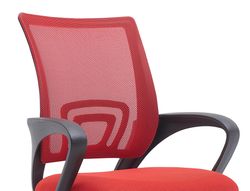 Silla q-connect oficina siena malla base metalica alt max 1000 anc 560 prof 570 ruedas premium color negro rojo