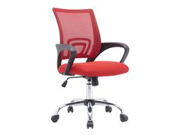 Silla q-connect oficina siena malla base metalica alt max 1000 anc 560 prof 570 ruedas premium color negro rojo