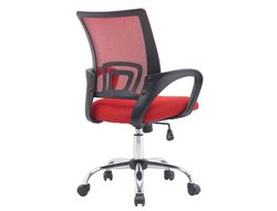 Silla q-connect oficina siena malla base metalica alt max 1000 anc 560 prof 570 ruedas premium color negro rojo