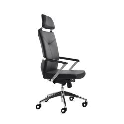 Silla Símil Piel Dirección Rd-998 Negro Con Reposacabezas Rd-952