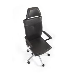 Silla Símil Piel Dirección Rd-998 Negro Con Reposacabezas Rd-952